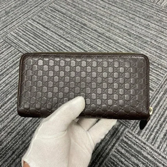 Gucci Microguccissima Brown Continential Bifold Wallet - Picture 3 of 5